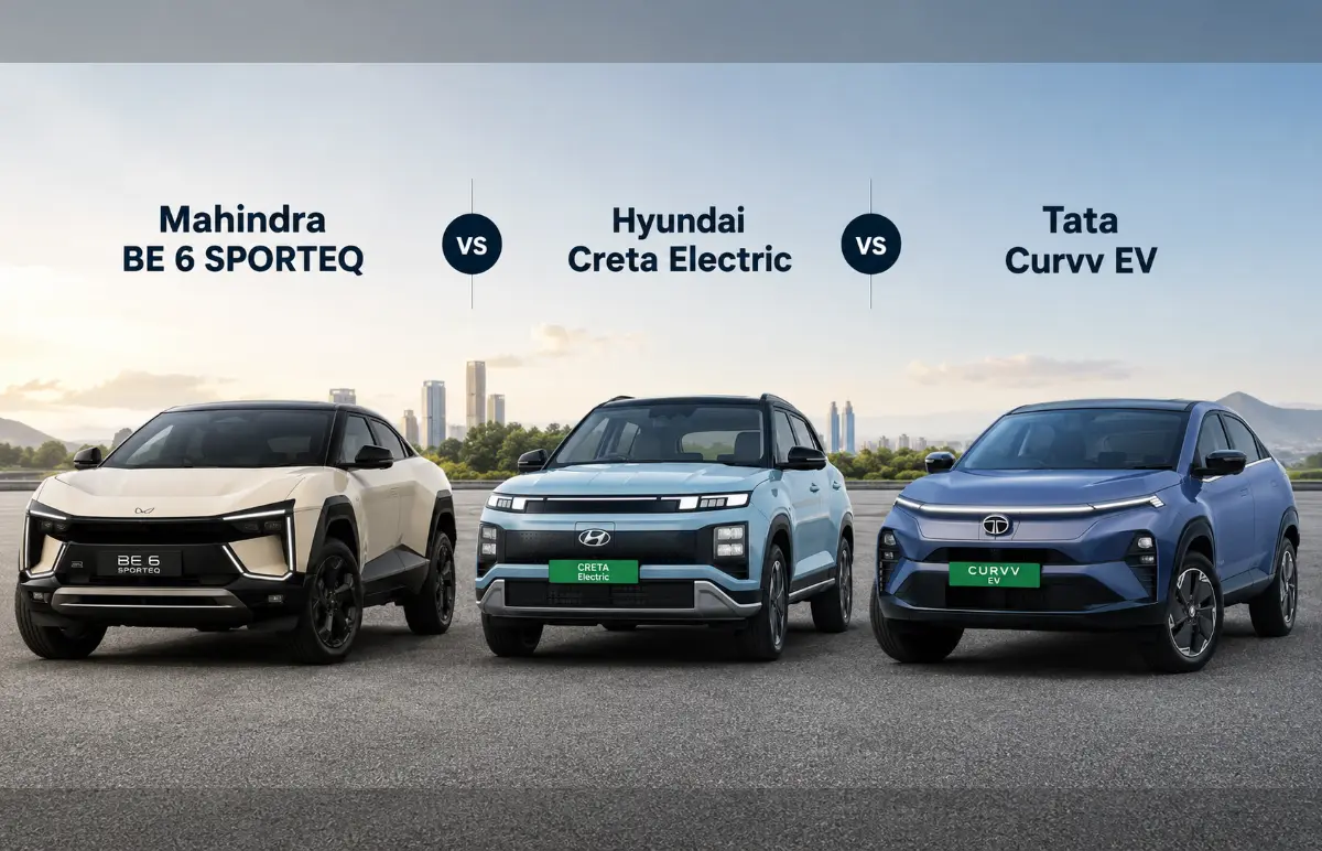 BE 6 SPORTEQ vs Creta Electric vs Curvv EV